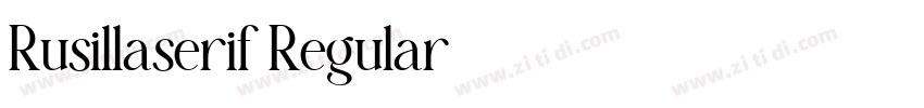 Rusillaserif Regular字体转换